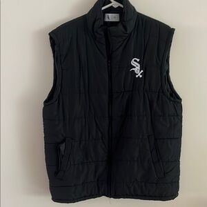 Chicago White Sox Black Quilted Vest
